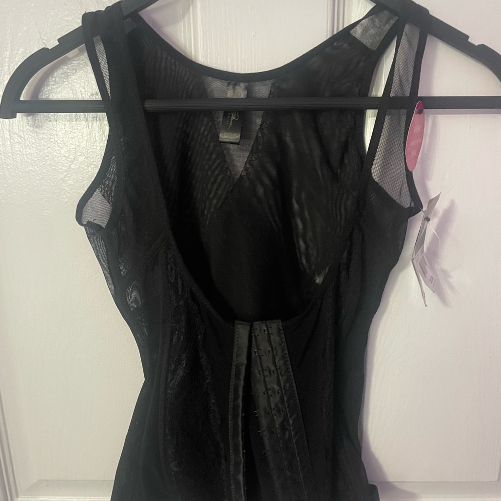 Marilyn Monroe Black Chemise with Deep V-Neck